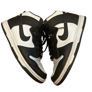 Nike Men’s dunks high retro in white and black womens 10 mens 8.5 42